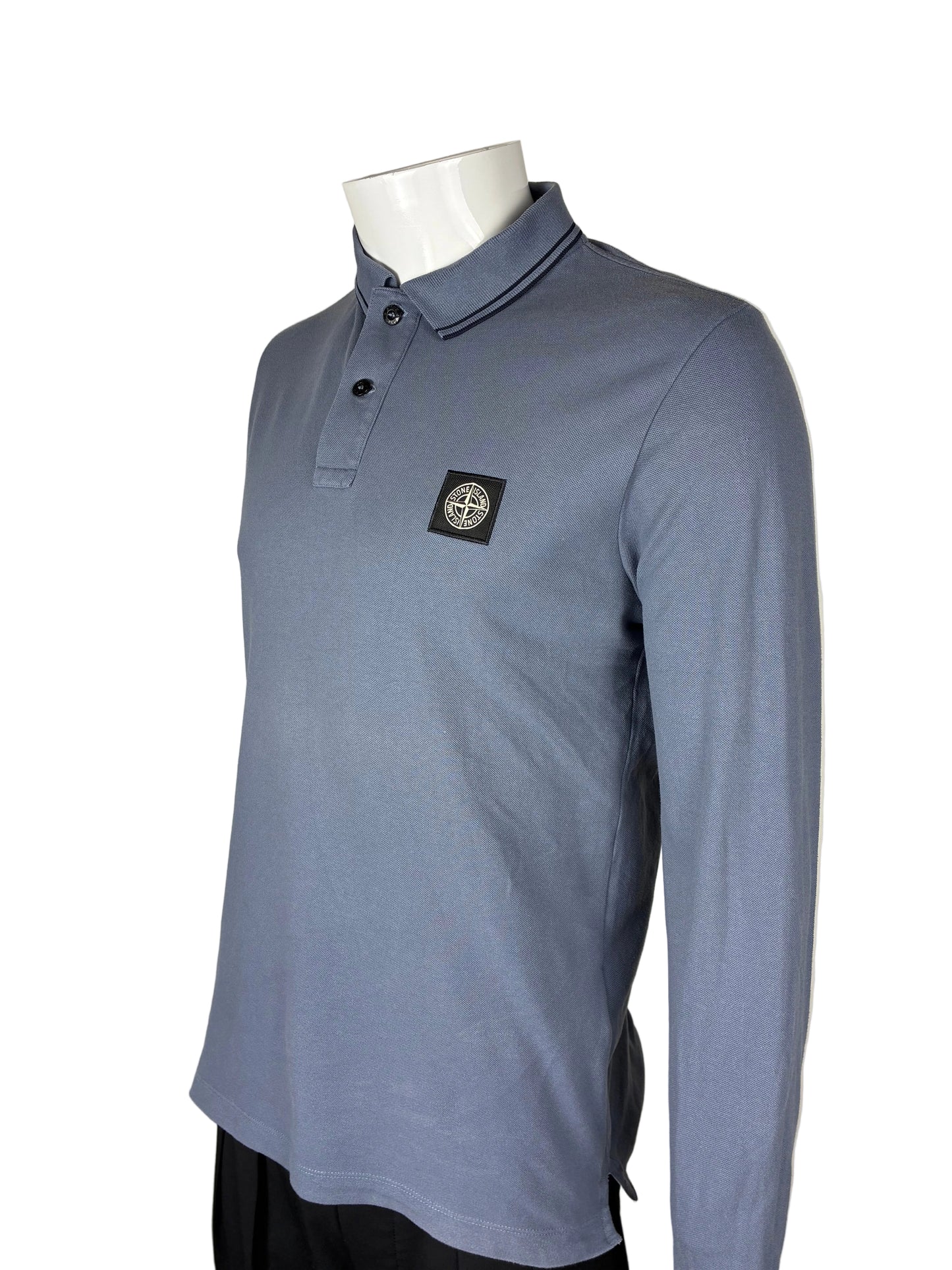 STONE ISLAND POLO LONGSLEEVE SLIM-FIT (L)