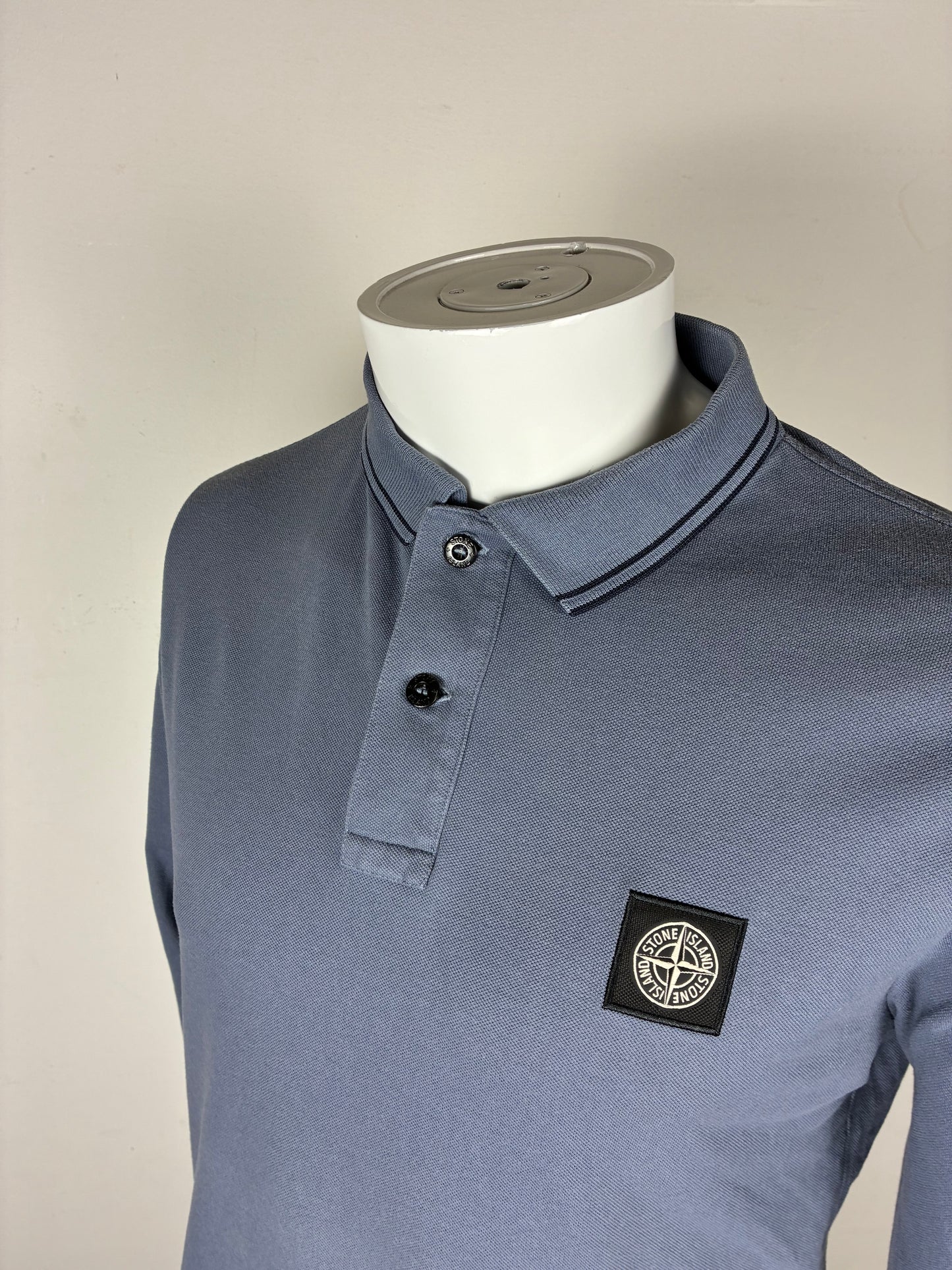 STONE ISLAND POLO LONGSLEEVE SLIM-FIT (L)