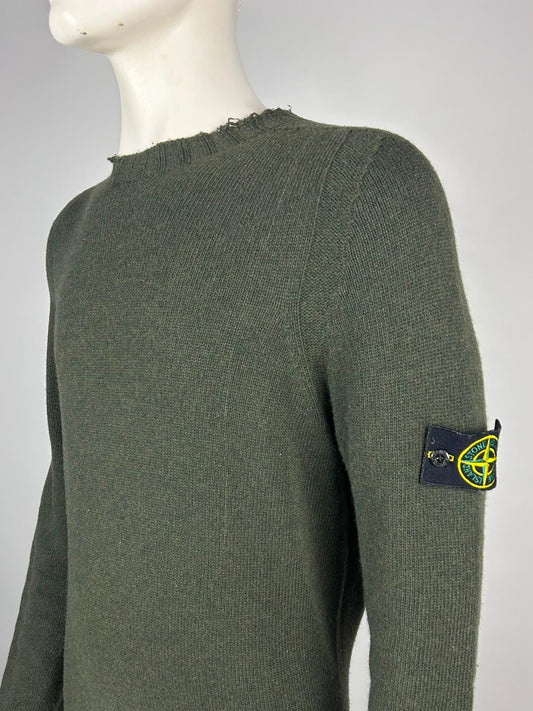 Stone Island wollen gebreide trui (XL)