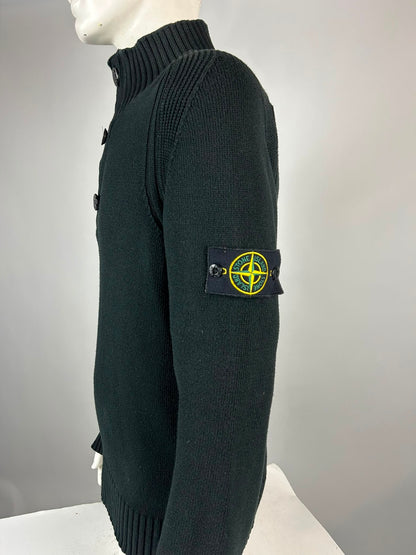 Stone Island Wool Knitwear Quarterzip (XL)