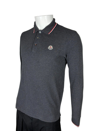 MONCLER POLO LONGSLEEVE SLIM-FIT (S)