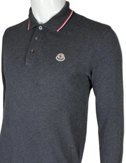 MONCLER POLO LONGSLEEVE SLIM-FIT (S)