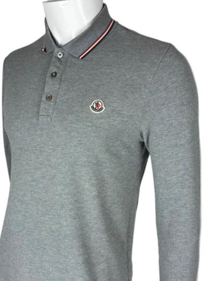 MONCLER POLO LONGSLEEVE SLIM-FIT (S)