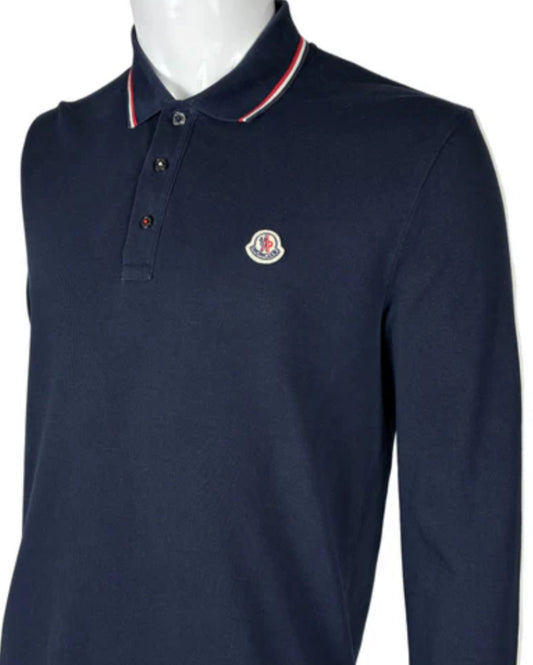 Moncler Polo Longsleeve Slim-Fit (XXL)